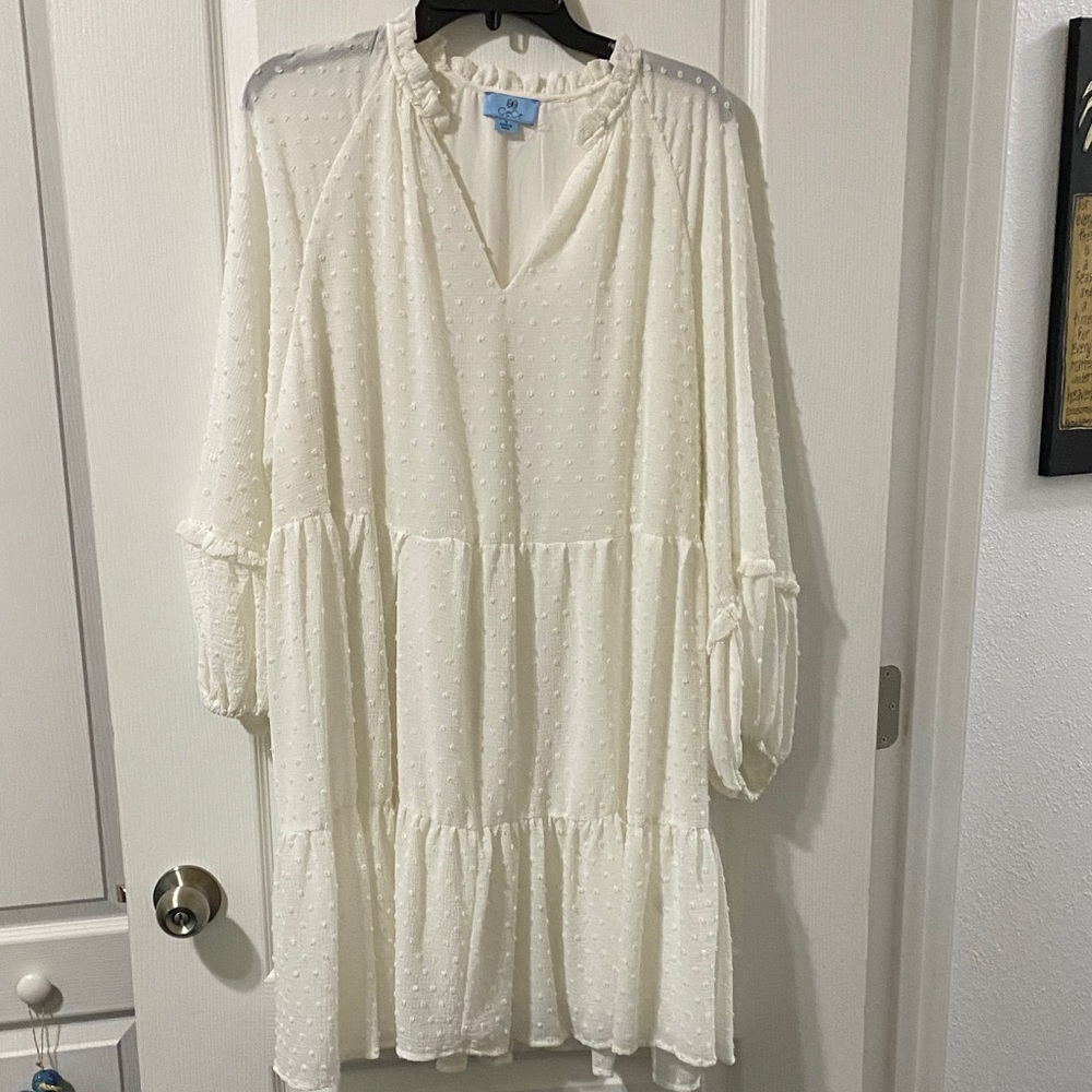 CeCe White Midi Dress